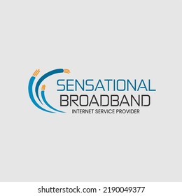 internet broaband fibre logo, internt provider