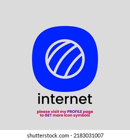 Internet browser for app icon or companies logos, made with eps 10 vector format