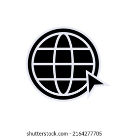 Icono del navegador de Internet. Buscar, Señales Buscando.  Buscando, símbolos a buscar. Aplicado para elementos de diseño de impresión, presentación, sitio web o aplicaciones.
