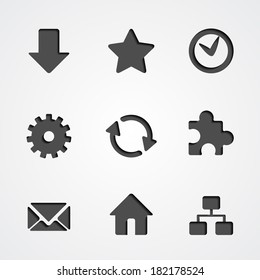 Internet browser icon vector collection