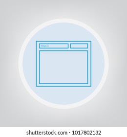 internet browser icon- vector illustration