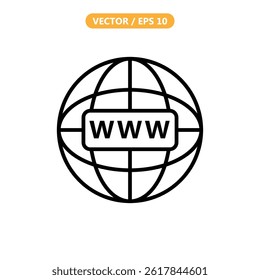 Internet Browser Icon Vector Illustration
