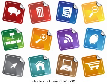 Internet Browser Sticker Set