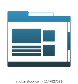 internet browser symbol blue lines