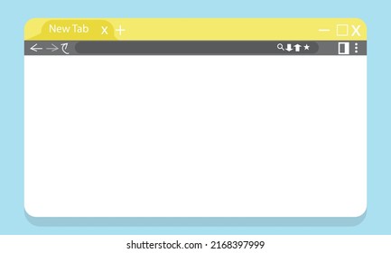 internet browser window, internet cloud computing website vector illustration