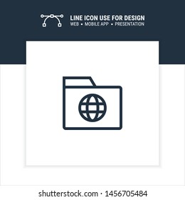 internet browsing folder icon design vector illustration