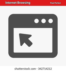 Internet Browsing Icon. Professional, pixel perfect icons optimized for both large and small resolutions. EPS 8 format.