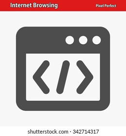 Internet Browsing Icon. Professional, pixel perfect icons optimized for both large and small resolutions. EPS 8 format.