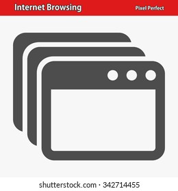 Internet Browsing Icon. Professional, pixel perfect icons optimized for both large and small resolutions. EPS 8 format.