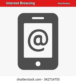 Internet Browsing Icon. Professional, pixel perfect icons optimized for both large and small resolutions. EPS 8 format.