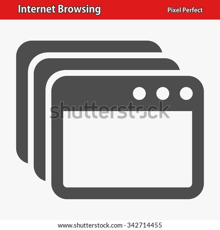 Internet Browsing Icon. Professional, pixel perfect icons optimized for both large and small resolutions. EPS 8 format.