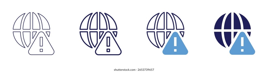 Internet bundles icon in 4 different styles. Thin Line, Line, Bold Line, Duotone. Duotone style. Editable stroke.