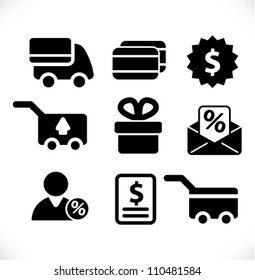 internet business, commerce, shop, shopping icons set