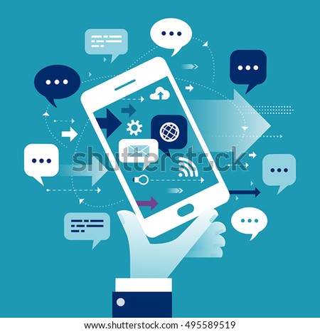Internet Business. Concept business vector illustration
