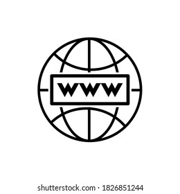 Internet button. go to website symbol vector icon illustration