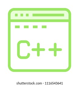 internet C++ vector icon