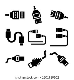 internet cable icon isolated sign symbol vector illustration - Collection of high quality black style vector icons
