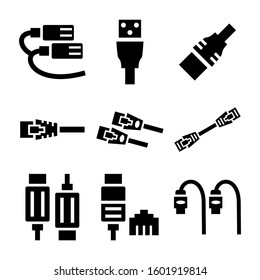internet cable icon isolated sign symbol vector illustration - Collection of high quality black style vector icons
