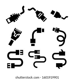 internet cable icon isolated sign symbol vector illustration - Collection of high quality black style vector icons
