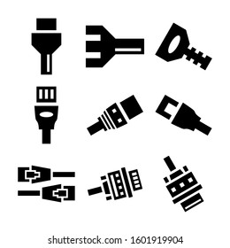 internet cable icon isolated sign symbol vector illustration - Collection of high quality black style vector icons
