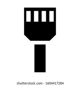 internet cable icon isolated sign symbol vector illustration - Collection of high quality black style vector icons
