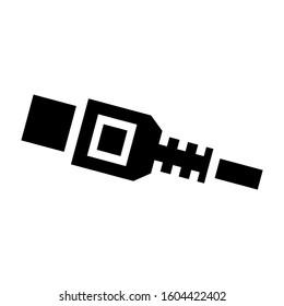 internet cable icon isolated sign symbol vector illustration - Collection of high quality black style vector icons
