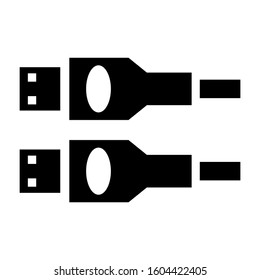 internet cable icon isolated sign symbol vector illustration - Collection of high quality black style vector icons
