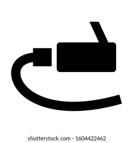 internet cable icon isolated sign symbol vector illustration - Collection of high quality black style vector icons
