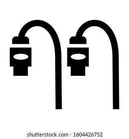 internet cable icon isolated sign symbol vector illustration - Collection of high quality black style vector icons

