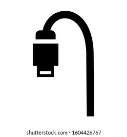 internet cable icon isolated sign symbol vector illustration - Collection of high quality black style vector icons
