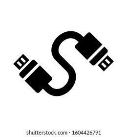 internet cable icon isolated sign symbol vector illustration - Collection of high quality black style vector icons
