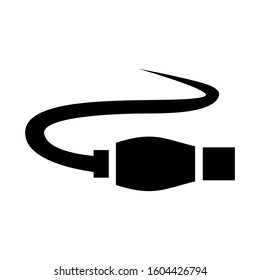 internet cable icon isolated sign symbol vector illustration - Collection of high quality black style vector icons
