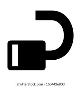 internet cable icon isolated sign symbol vector illustration - Collection of high quality black style vector icons
