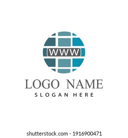 logotipo de cable de Internet y vector de diseño de símbolos
