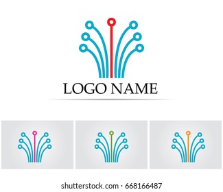 Internet cable logo and symbols