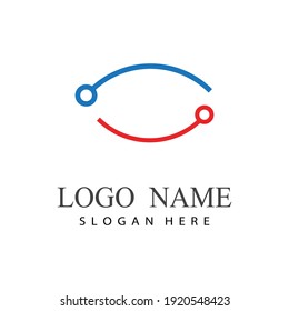 internet cable logo  and symbols vector