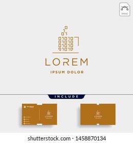 Internet Cafe Logo Design Vector Binary Code Icon