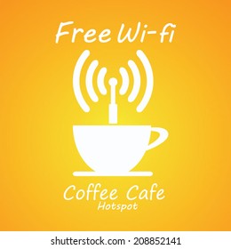 Internet Cafe Poster Free Wifi