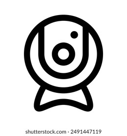 Internet camera, webcam icon design in modern style