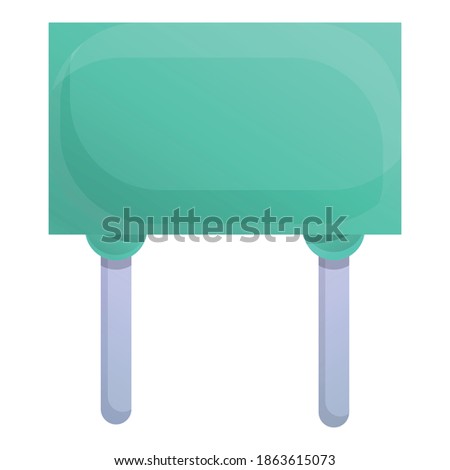 Internet capacitor icon. Cartoon of internet capacitor vector icon for web design isolated on white background
