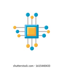 internet central connection isolated icon desing vector illustration