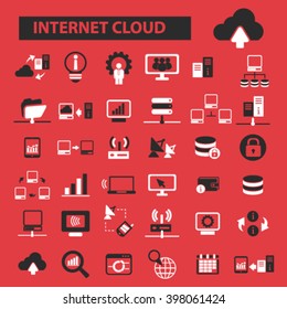 internet cloud icons

