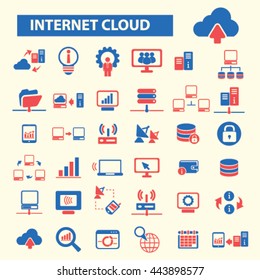 internet cloud icons