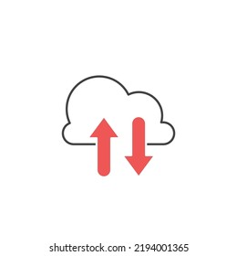 internet Cloud icons  symbol vector elements for infographic web