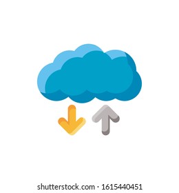 internet cloud isolated icon desing vector illustration