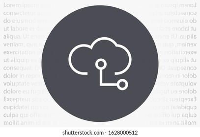 internet Cloud line vector internet cloud icon line for viewing vector icon weather line inetrenet cloud linear line vector icon inetrenet