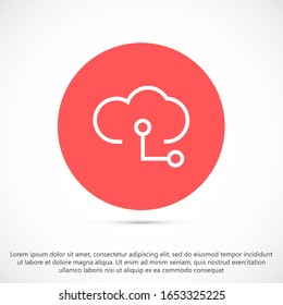 línea de Internet Cloud vector Internet nube línea de icono para ver el icono vectorial línea meteorológica intertrenet nube línea lineal línea de vectores línea de icono