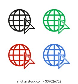 Internet - color vector icon