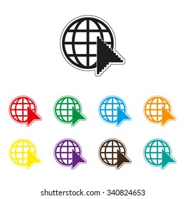 Internet - color vector icon
