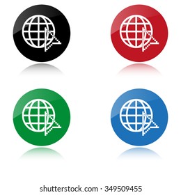 Internet - color vector icon
